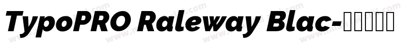 TypoPRO Raleway Blac字体转换
